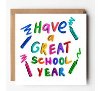 Back to school card, Good Luck On Your First Day At School Card,New class card, good luck card for students