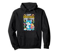 Back To School Cat Preschool Here I Come Kid Pullover Hoodie