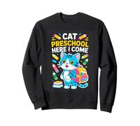 Back To School Cat Preschool Here I Come Kid Sweatshirt