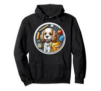 Back To School Clumber Spaniel Dog Boys Girls Student Kids Pullover Hoodie