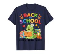Back to School Cute Caterpillar Learn Grow Shine Fun Kids T-Shirt
