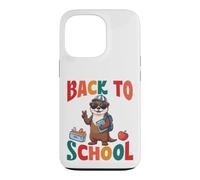 Back To School Cute River Otter Student First Day Vibes Case for iPhone 13 Pro