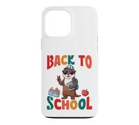 Back To School Cute River Otter Student First Day Vibes Case for iPhone 13 Pro Max