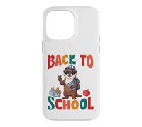 Back To School Cute River Otter Student First Day Vibes Case for iPhone 14 Pro Max