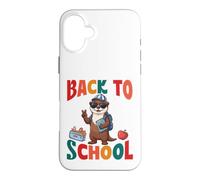Back To School Cute River Otter Student First Day Vibes Case for iPhone 16 Plus