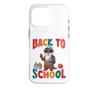 Back To School Cute River Otter Student First Day Vibes Case for iPhone 16 Pro