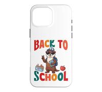 Back To School Cute River Otter Student First Day Vibes Case for iPhone 16 Pro Max
