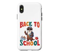 Back To School Cute River Otter Student First Day Vibes Case for iPhone X/XS