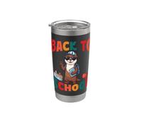 Back to School Cute River Otter Student First Day Vibes Stainless Steel Insulated Tumbler