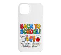 Back to School Cute School Supplies Teacher Kids First Day Case for iPhone 14 Plus