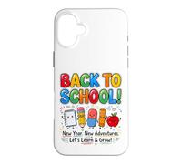 Back to School Cute School Supplies Teacher Kids First Day Case for iPhone 16 Plus
