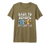 Back to School Dancing Textbook & Pencil Student Teacher Premium T-Shirt