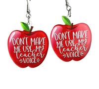 Back to School Earring Acrylic Drawing Board Light Gnome Drop Dangle Earring Teacher Earring for Students Teacher Appreciation Jewelry, Acrylic, no gem
