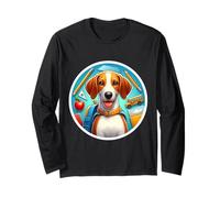 Back To School English Foxhound Dog Boy Girls Student Kids Long Sleeve T-Shirt