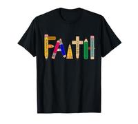 Back-to-School FAITH Pencil Bible Verse Christian T-Shirt