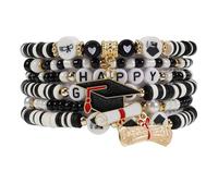 Back to School/First Day of School Bracelet for Women, One Size, Clay, no gemstone