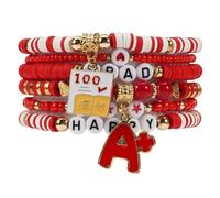 Back to School/First Day of School Bracelet for Women, One Size, Clay, no gemstone