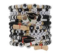 Back to School/First Day of School Bracelet for Women, One Size, Clay, no gemstone