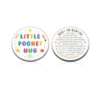 Back to School for Kids, Dorm Room Essentials for Girls Guys, School Supplies for Teen Girls, Pocket Hug Token, First Day of Kindergarten Inspirational Gift for Daughter Son, High Sch-ool Supplies