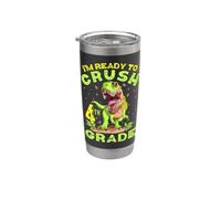 Back to School Fourth Grade Crush Dinosaur Stainless Steel Insulated Tumbler