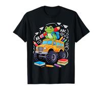 Back to School Frog School Bus 100 Days of School T-Shirt