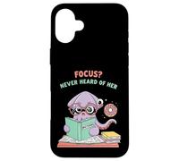 Back to School Funny Squid Focus Never Heard of Her Design Case for iPhone 16 Plus