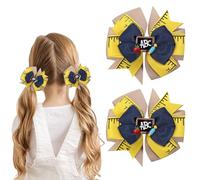 Back to School Hair Bows Clips for Girls The First Day of School Outfits Supplies Stuff Yellow Pencil Hair Clips Cute Barrettes Accessories for Styling Student Teacher Supplies Gifts (Pencil C)