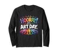 Back to School Hooray It's Art Day Art Teacher Art Artist Long Sleeve T-Shirt