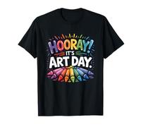 Back to School Hooray It's Art Day Art Teacher Art Artist T-Shirt