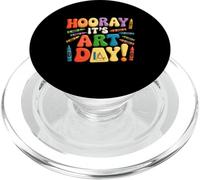 Back To School Hooray It's Art Day Art Teacher Artist PopSockets PopGrip for MagSafe