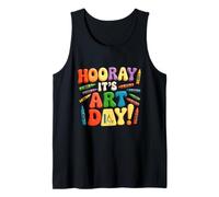 Back to School Hooray It's Art Day Art Teacher Artist Tank Top