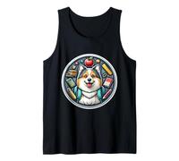 Back To School Icelandic Sheepdog Dog Boy Girls Student Kids Tank Top