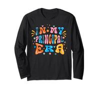 Back to School In My Principal Era Funny First Day Groovy Long Sleeve T-Shirt
