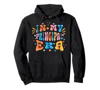 Back to School In My Principal Era Funny First Day Groovy Pullover Hoodie