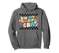 Back to School In My Principal Era Funny First Day Groovy Pullover Hoodie
