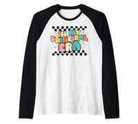 Back to School In My Principal Era Funny First Day Groovy Raglan Baseball Tee