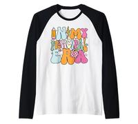 Back to School In My Principal Era Funny First Day Groovy Raglan Baseball Tee