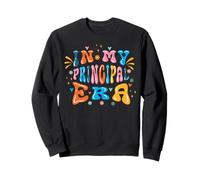 Back to School In My Principal Era Funny First Day Groovy Sweatshirt