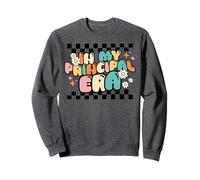 Back to School In My Principal Era Funny First Day Groovy Sweatshirt
