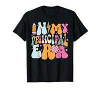 Back to School In My Principal Era Funny First Day Groovy T-Shirt