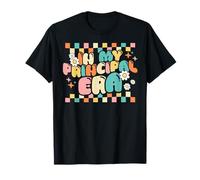 Back to School In My Principal Era Funny First Day Groovy T-Shirt