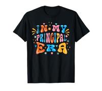 Back to School In My Principal Era Funny First Day Groovy T-Shirt