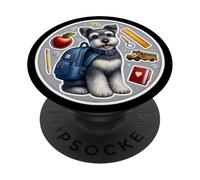Back To School Kerry Blue Terrier Dog Boy Girls Student Kids PopSockets Adhesive PopGrip