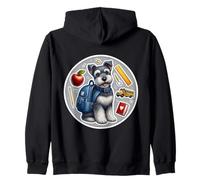 Back To School Kerry Blue Terrier Dog Boy Girls Student Kids Zip Hoodie
