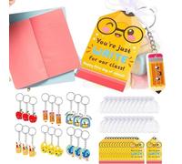 Back To School Keychains for Students 24 Set Colorful Goodie Bags