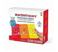 Back To School Kids Lowercase Alphabet Marble Tracer, Letter Formation Tracing Play Set, Preschool Early Literacy Training Accessory