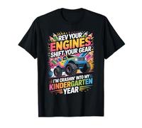 Back to School Kindergarten Monster Truck First Day Boys T-Shirt
