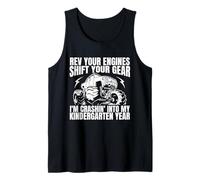 Back to School Kindergarten Monster Truck First Day Boys Tank Top