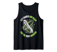 Back to School Left Handed Ready for Right Answers Pun Tank Top