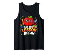 Back to School Let The Lesson Begin Teacher Tank Top
